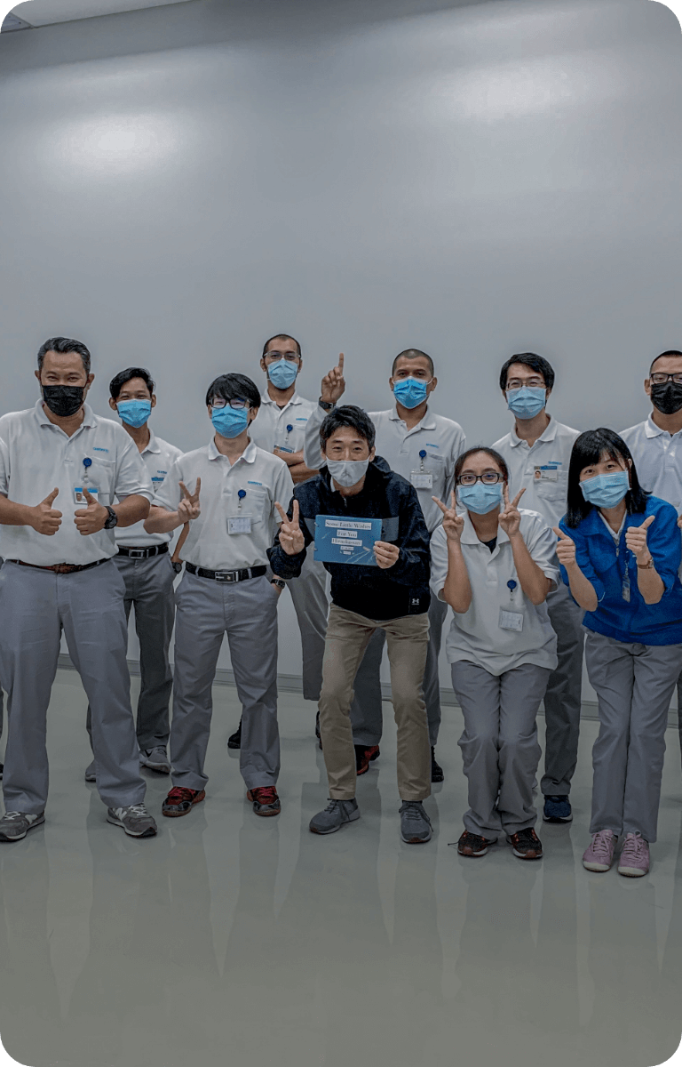 マレーシア工場でものづくりの流れを学ぶ